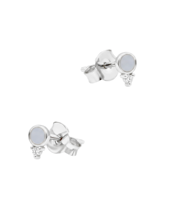 Round Shaped Silver Stud Earring STS-7051